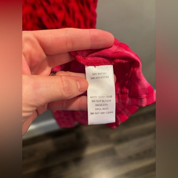 Things Between pink gingham Dress summer adjustable midi ruffle - Picture 7 of 13